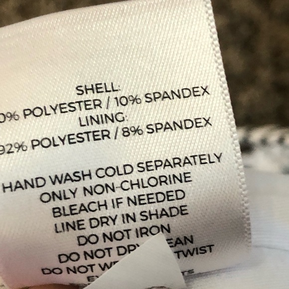 Shade & Shore Women’s One Piece Swimsuit Black & White Striped Size XL - Picture 9 of 9